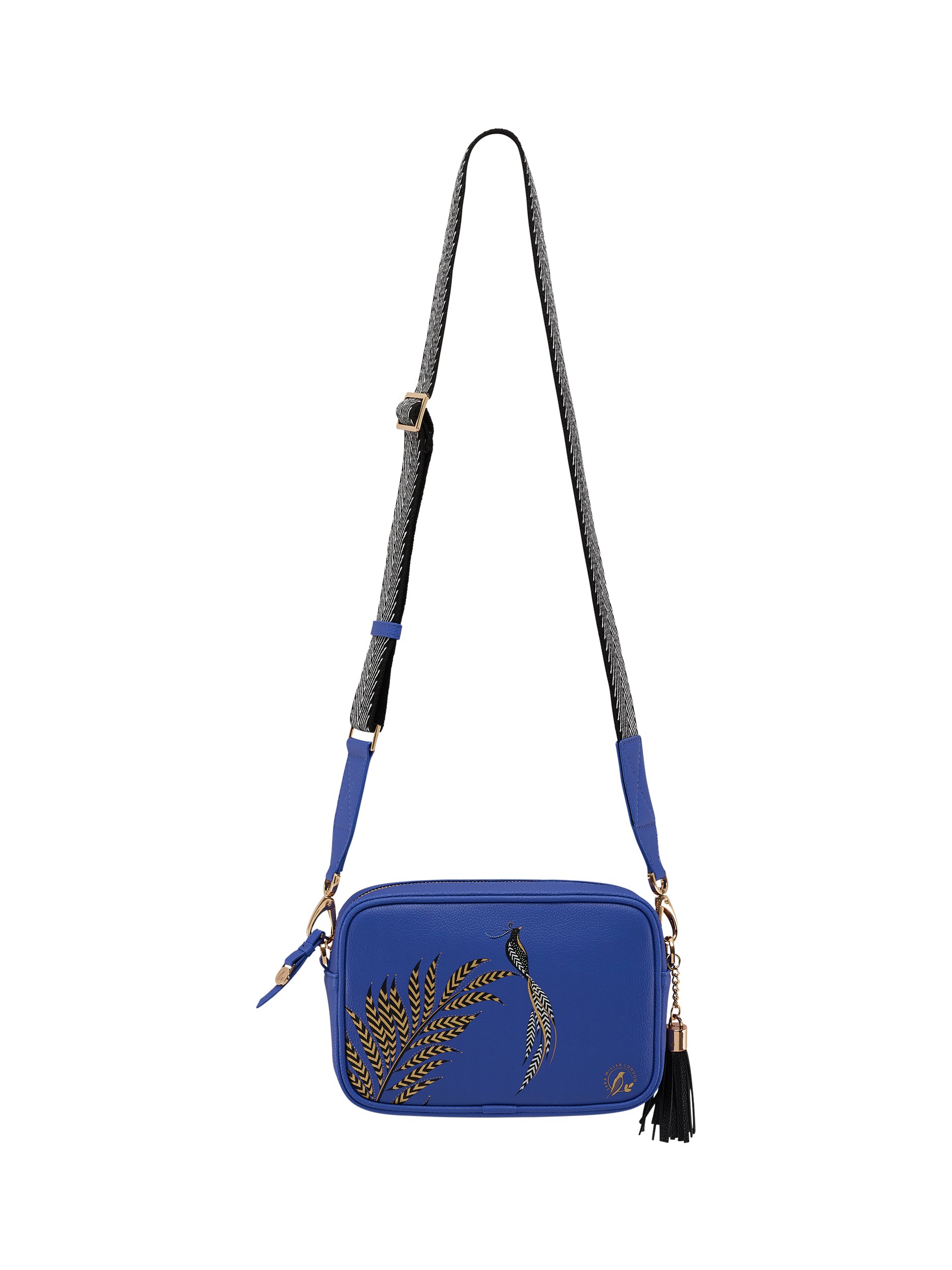Product image 6 of 10, which shows Sara Miller Crossbody Camera Bag, Blue/Multi