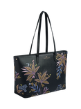 Sara Miller Black Botanic Large Tote Bag, Black/Multi