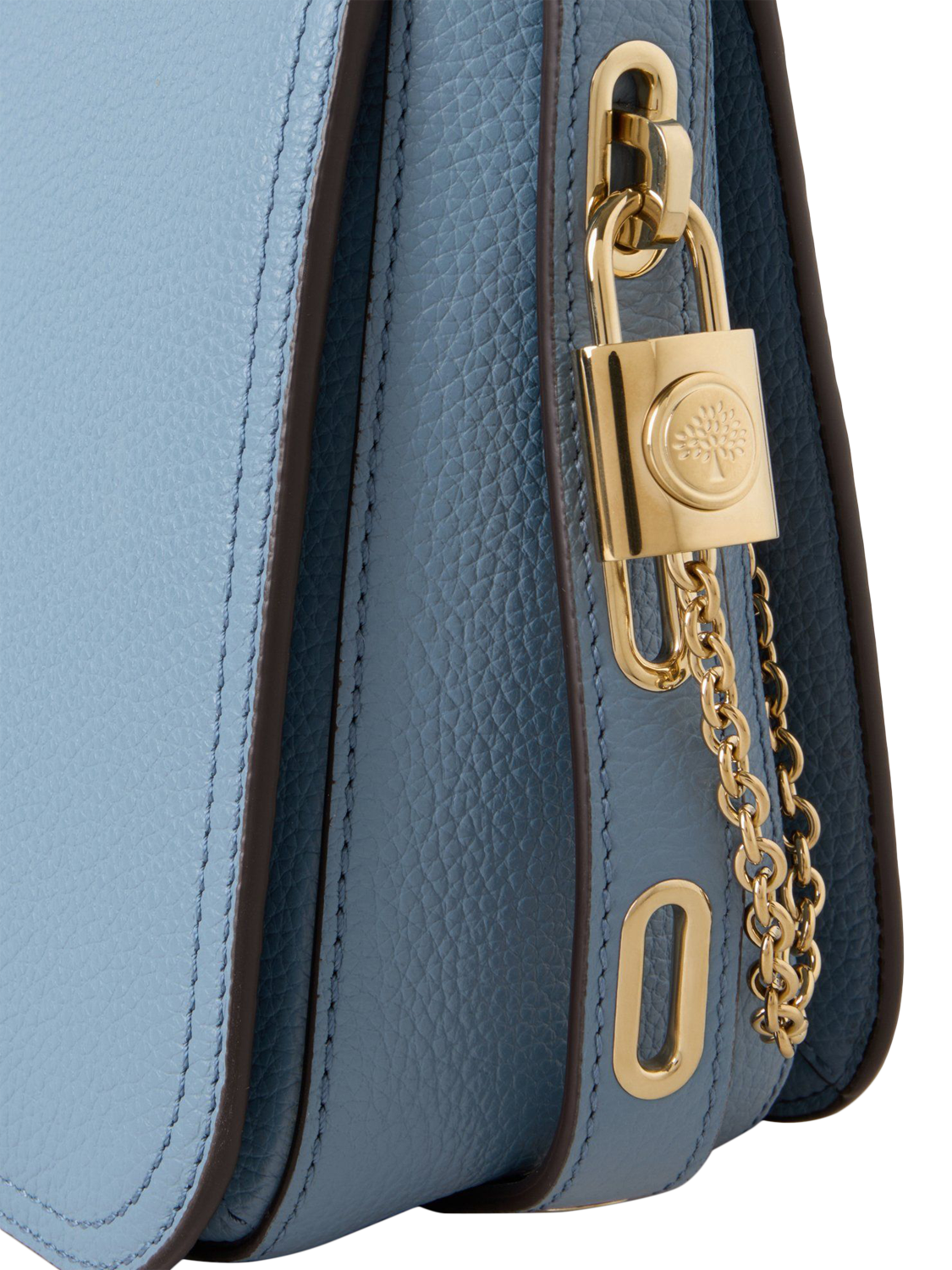 Product image 6 of 6, which shows Mulberry Billie Small Classic Grain Leather Cross Body Bag, Brighton Blue