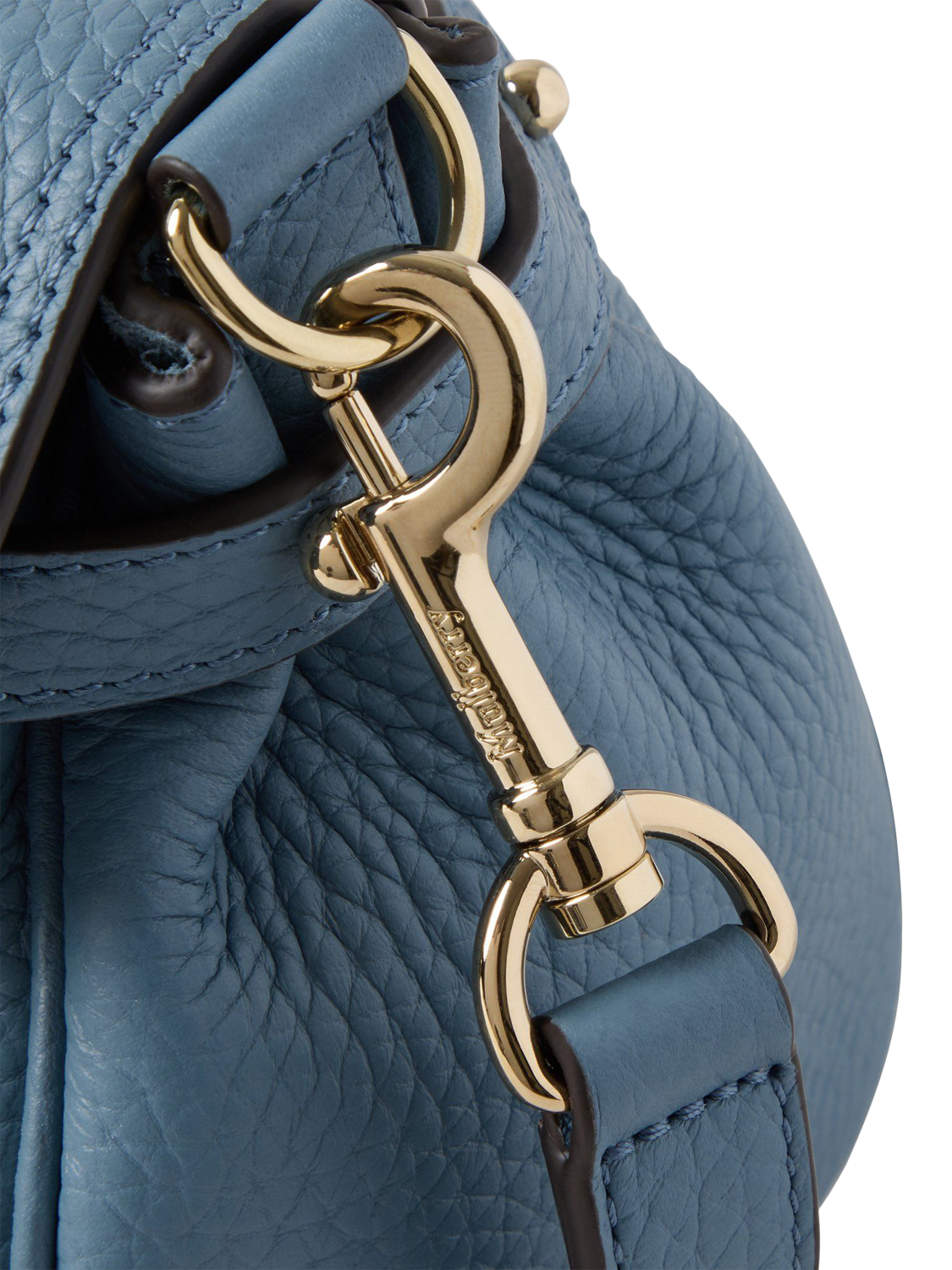 Product image 5 of 5, which shows Mulberry Mini Alexa Heavy Grain Leather Cross Body Bag, Brighton Blue