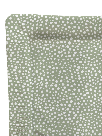 MAMA SHACK Changing Mat - view 2, Sage Spotty