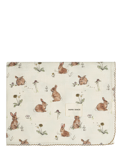 MAMA SHACK Muslin Swaddle, Bunnies