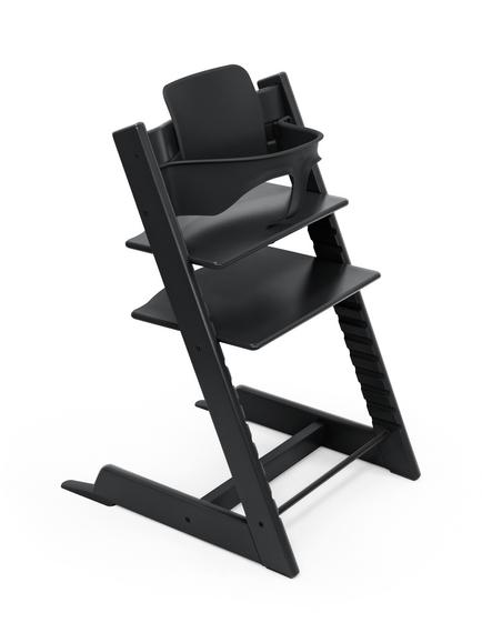 Stokke Tripp Trapp High Chair and Baby Set² Bundle, Black