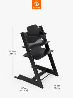 Stokke Tripp Trapp High Chair and Baby Set² Bundle - view 2, Black