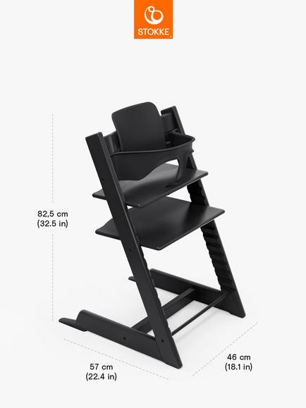 Stokke Tripp Trapp High Chair and Baby Set² Bundle - view 2, Black