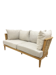 Daro Martinique Woven Rattan 2.5-Seater Sofa, Light Oak Wash
