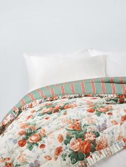 John Lewis x Sanderson Stapleton Park Quilted Bedspread, Parchment, Parchment