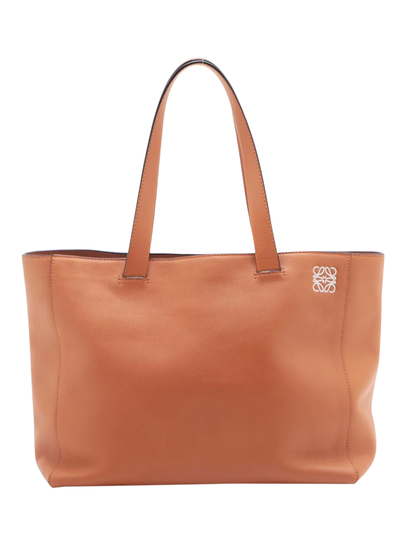 Pre-loved LOEWE East West Leather Tote Bag, Tan