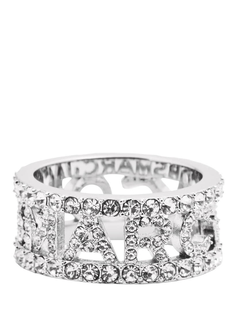 Product image 1 of 5, which shows Marc Jacobs Monogram Ring, Silver, Size O