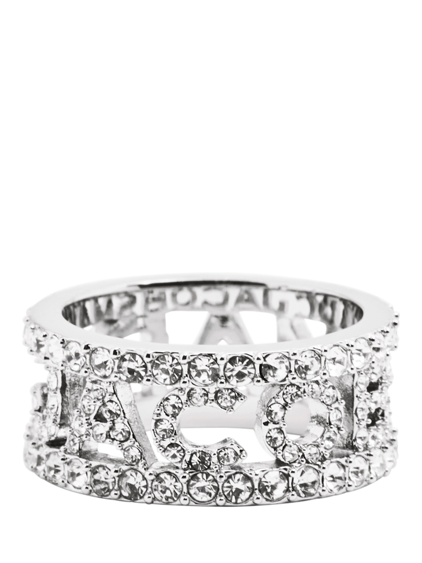 Product image 4 of 5, which shows Marc Jacobs Monogram Ring, Silver, Size O
