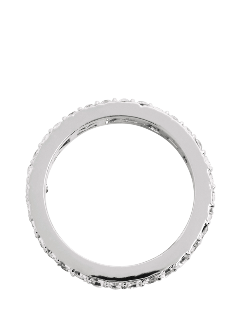 Product image 5 of 5, which shows Marc Jacobs Monogram Ring, Silver, Size O