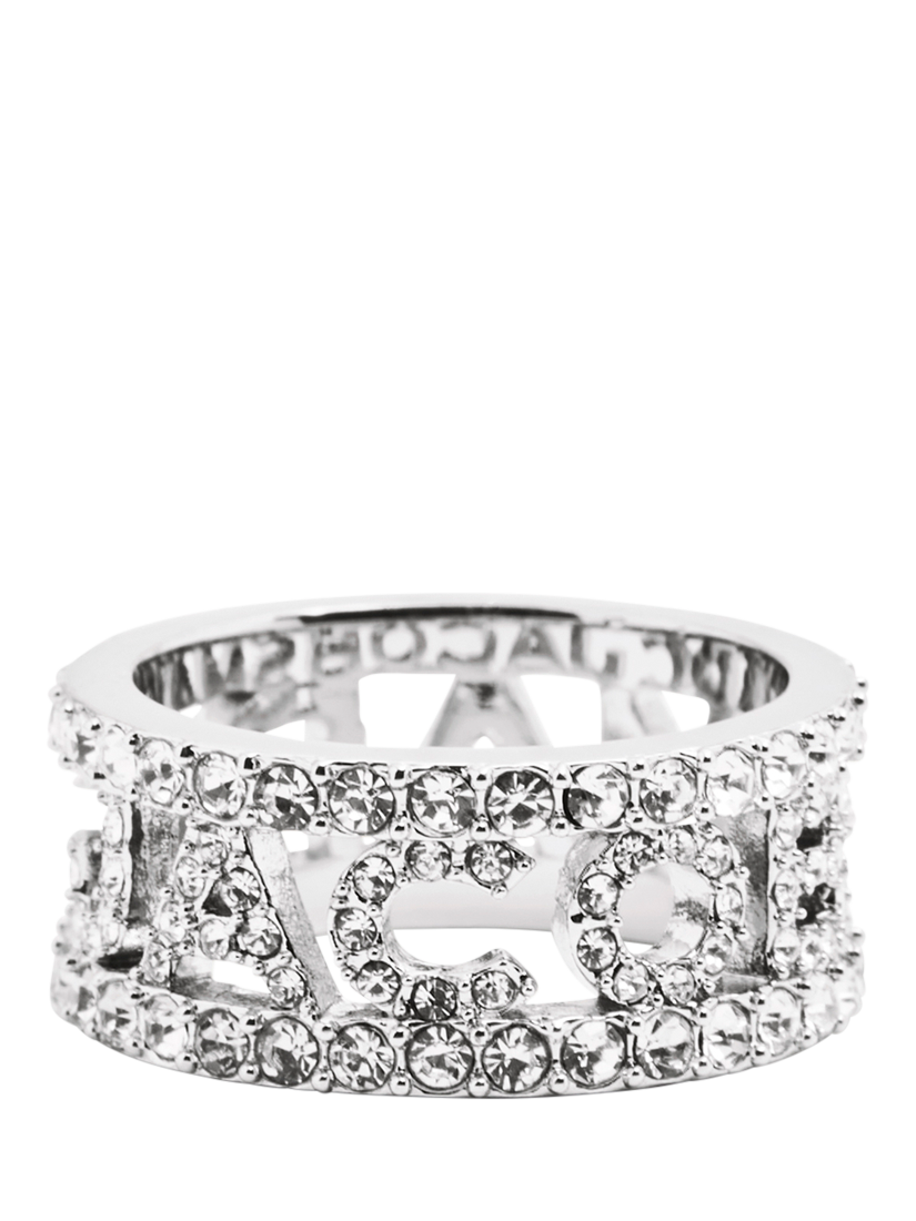 Product image 4 of 5, which shows Marc Jacobs Monogram Ring, Silver, Size Q