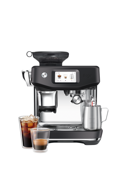 Sage Barista Touch Impress Bean to Cup Coffee Machine with Cold Extraction, Black Truffle
