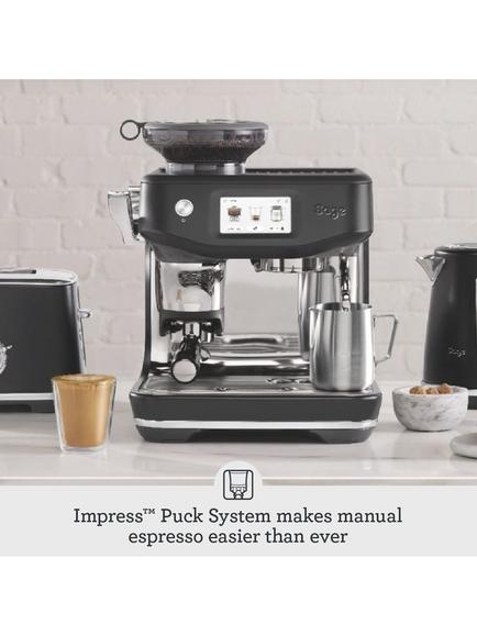 Sage Barista Touch Impress Bean to Cup Coffee Machine with Cold Extraction - view 2, Black Truffle