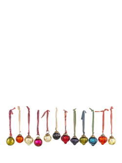 nkuku Worldly Treasures Dewdrop Bauble, Assorted, Antique