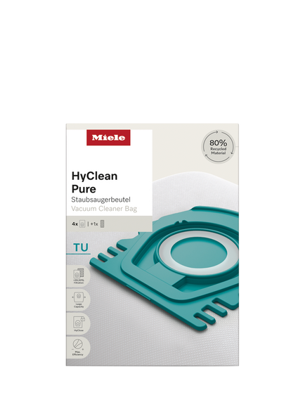 HyClean Pure TU Vacuum Cleaner Bags & Filter Set, Pack of 4, Multi