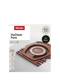 Miele HyClean Pure CO Vacuum Cleaner Bags & Filter Set, Pack of 8, Multi