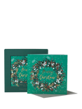 Belly Button Designs Green Wreath Luxury Christmas Cards, Pack of 8
