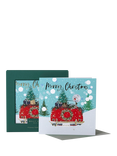 Belly Button Designs Red Car Luxury Christmas Cards, Pack of 8