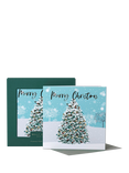 Belly Button Designs Christmas Tree Luxury Christmas Cards, Pack of 8