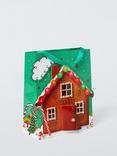 John Lewis Gingerbread House Gift Bag, Medium