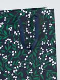 John Lewis Mistletoe Gift Bag, Navy, Medium