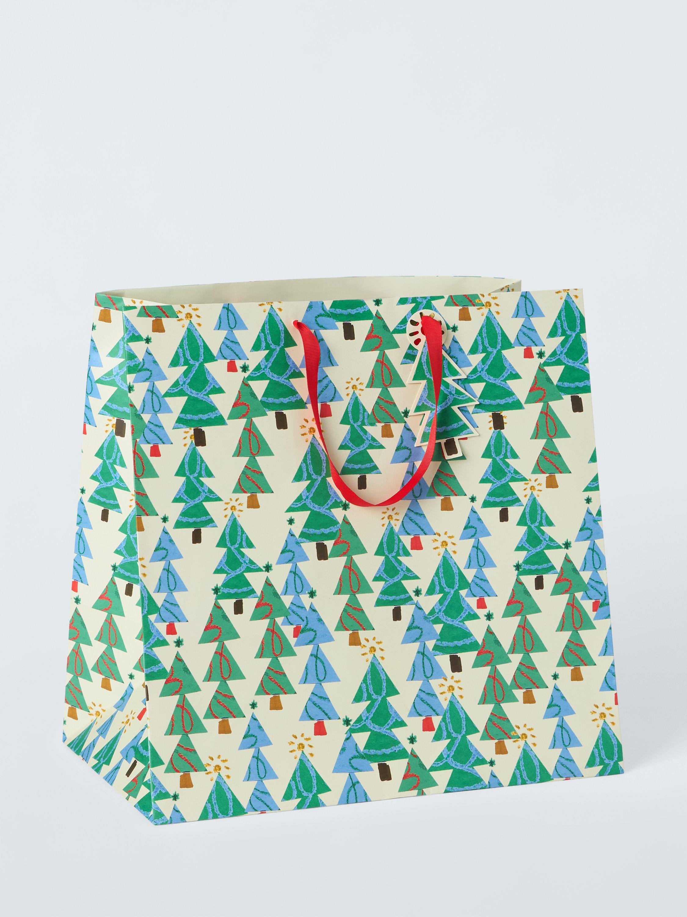 John Lewis Illustrated Trees Shopper Gift Bag, Extra Large