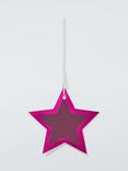 John Lewis Burgundy Star Gift Tags, Pack of 10