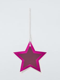 John Lewis Burgundy Star Gift Tags, Pack of 10, Burgundy