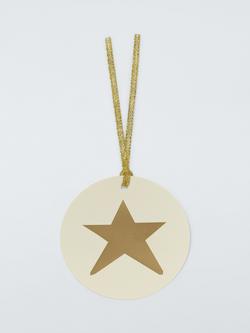 John Lewis Gold Star Gift Tags, Pack of 10, Gold