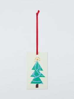 John Lewis Illustrated Trees Gift Tags, Pack of 10, Green