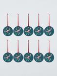 John Lewis Harlequin Santa on Horse Gift Tags, Pack of 10