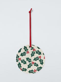 John Lewis Jolly Holly Gift Tags, Pack of 10, Multi