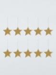 John Lewis Gold Star Gift Tags, Pack of 10