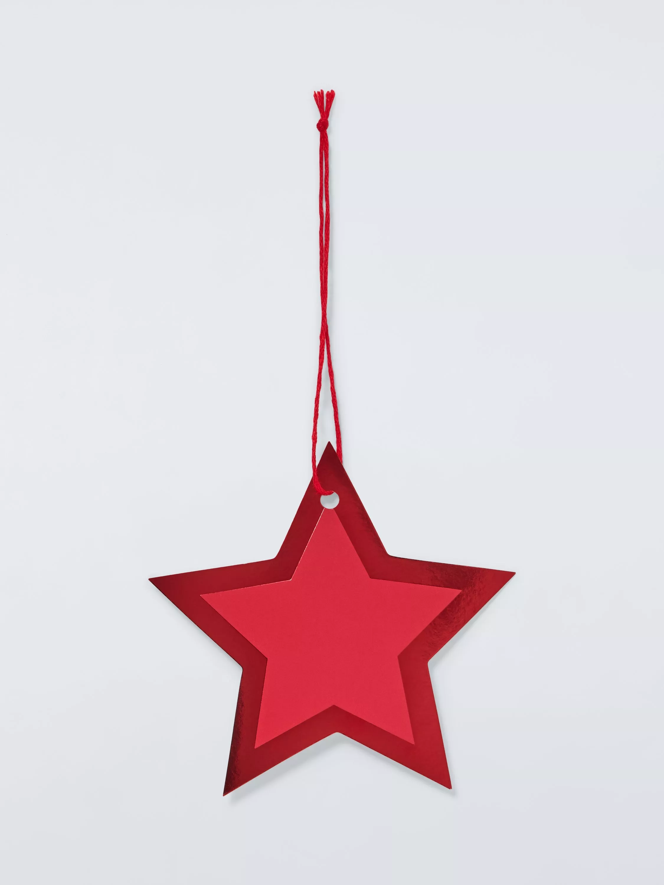 John Lewis Red Star Gift Tags, Pack of 10