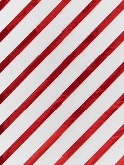 John Lewis Candy Stripe Foiled Tissue Paper, 3 Sheets - view 2, Red