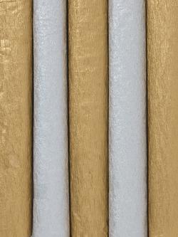 John Lewis Crepe Tissue Paper, 5 Sheets, Gold/Silver - view 2, Gold/Silver