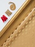 John Lewis Gold Tree Wrapping Paper Kit, L6m