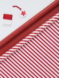 John Lewis Candy Stripe Wrapping Paper Kit, L6m
