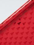 John Lewis Christmas Trees Foiled Wrapping Paper, L4m, Red