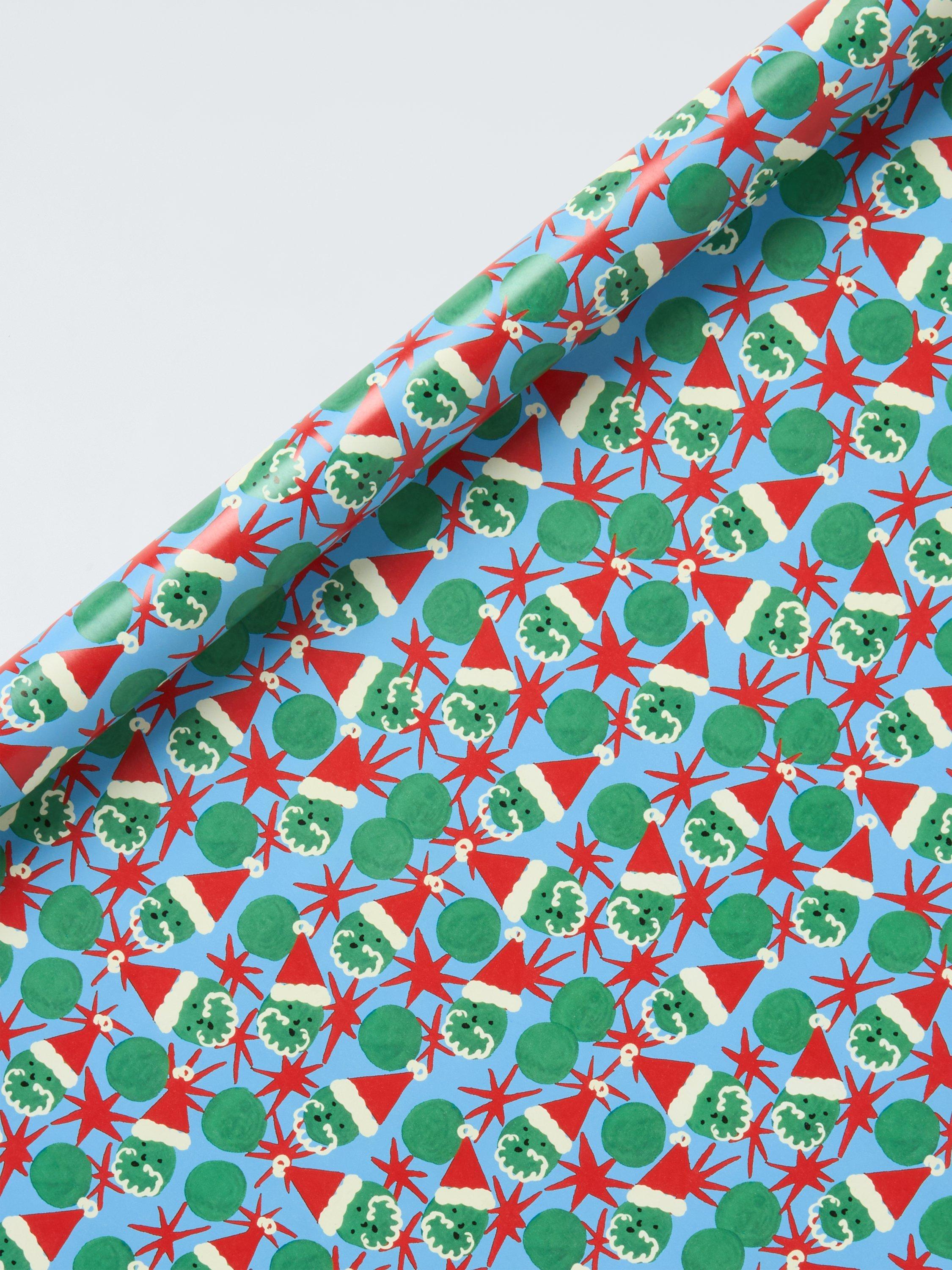 John Lewis Sprout Santa Wrapping Paper, L4m, Multi