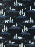 John Lewis Wolf at Dusk Wrapping Paper, L4m, Navy