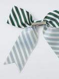 John Lewis Gift Bows, Set of 3, Green/Stripe