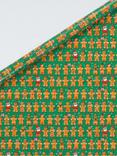 John Lewis Gingerbread Man Extra Wide Wrapping Paper, L8m