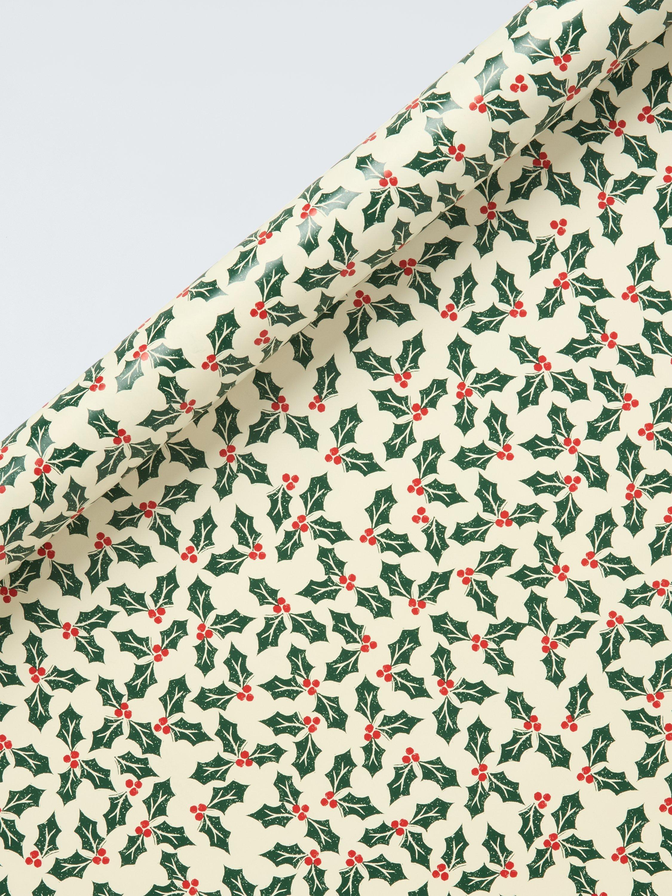 John Lewis Jolly Holly Wrapping Paper, L4m, Multi
