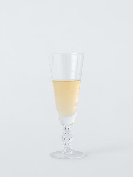 John Lewis x Sanderson Glass Champagne Flute, Set of 2, 220ml, Clear - view 2, Clear