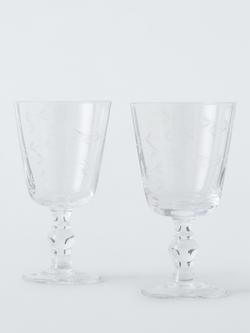 John Lewis x Sanderson Wine Glass, Set of 2, 240ml, Clear, Clear