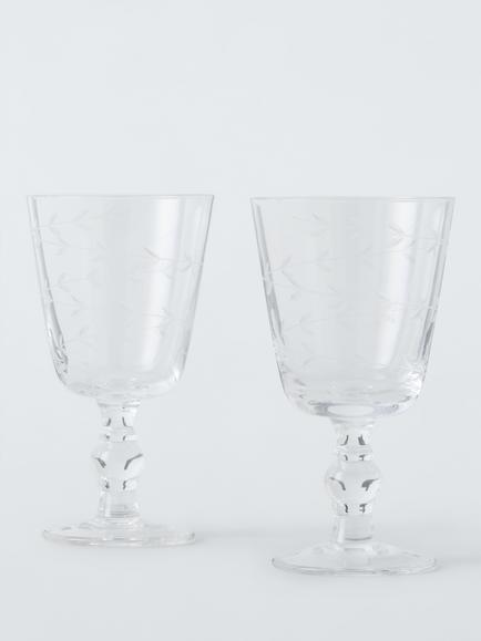 John Lewis x Sanderson Wine Glass, Set of 2, 240ml, Clear, Clear