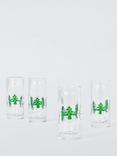 John Lewis Christmas Tree Shot Glass, Set of 4, 60ml, Clear