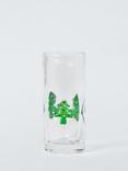 John Lewis Christmas Tree Shot Glass, Set of 4, 60ml, Clear